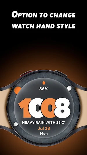 Glass Weather - Watch face Screenshot 2