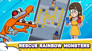 Rainbow Monster: Blue Survivor Screenshot 1