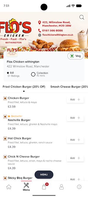 Flos Chicken withington Screenshot 2