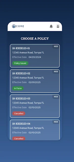 CORE Home Insurance Screenshot 2