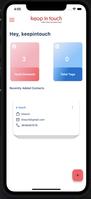 Keep In Touch Screenshot 0