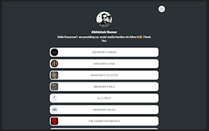 Abhishek's Linktree Screenshot 0