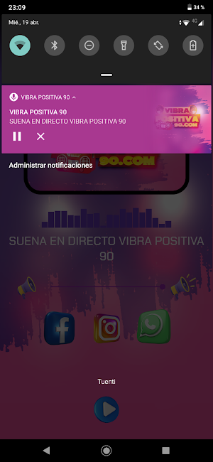 VIBRA POSITIVA 90 Screenshot 1