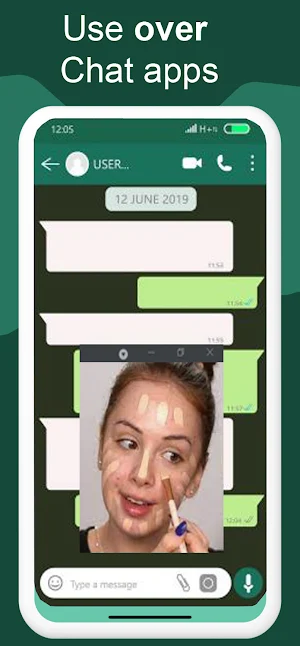 Floating virtual mirror popup Screenshot 2