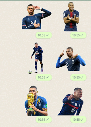 Kylian Mbappé Stickers Screenshot 2