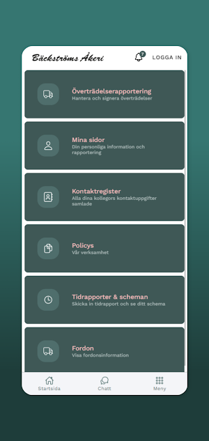 Bäckströms Åkeri Screenshot 0