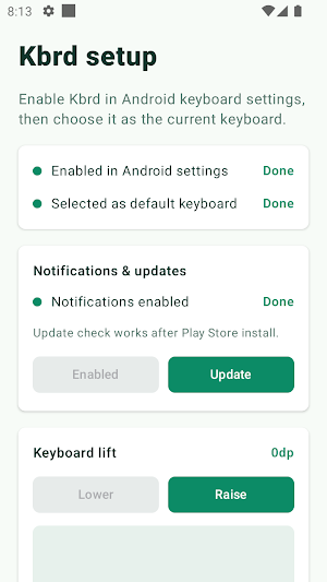 Kbrd Screenshot 1