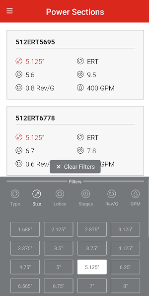 NOV Power Sections Screenshot 1