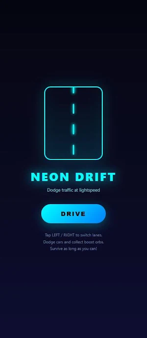 NeonDrift Screenshot 1