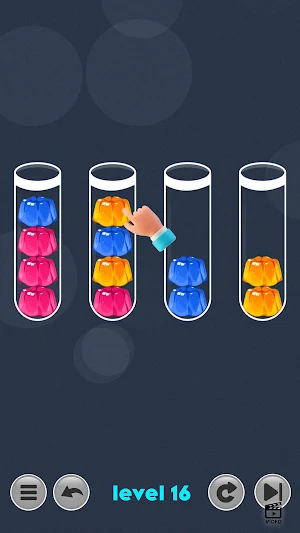 Jelly Color Sorting Puzzle 3D Screenshot 3
