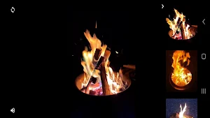 자연 불멍:nature Fire gazing Screenshot 0