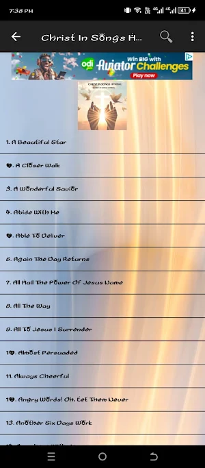 Christ In Song Hymnal Screenshot 0