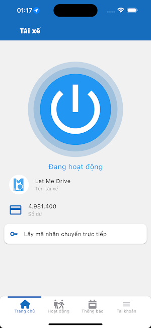 LMD - Cho tài xế lái xe hộ Screenshot 2