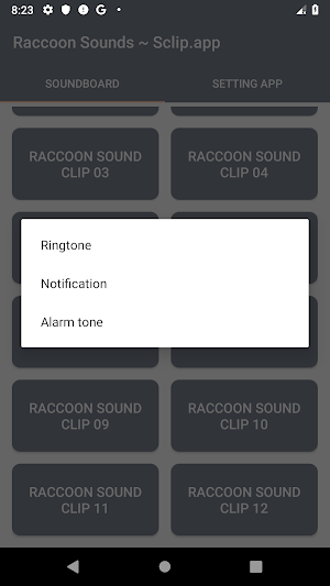 Raccoon Sound Collections ~ Sclip.app Screenshot 3
