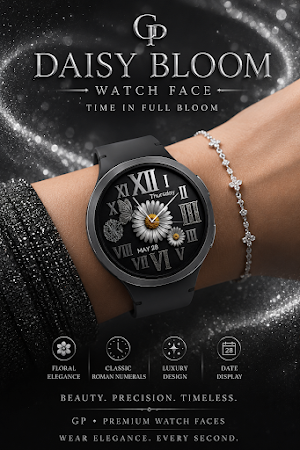 GP Daisy Bloom Watch Face Screenshot 1