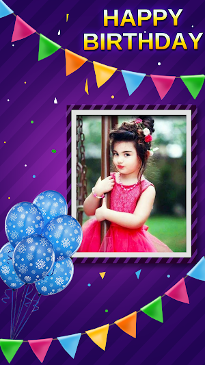 Happy Birthday Photo Frames in English (Full HD) Screenshot 1