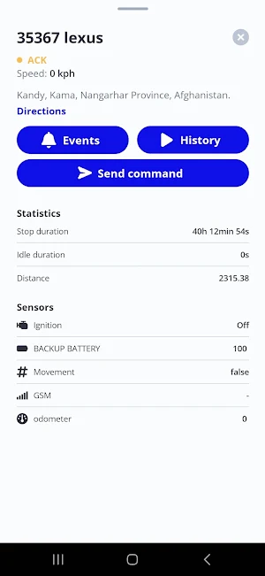 Kashana Tracker Screenshot 2