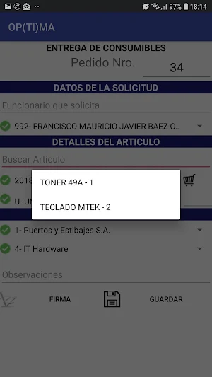 OP(TI)MA Warehouse Screenshot 2