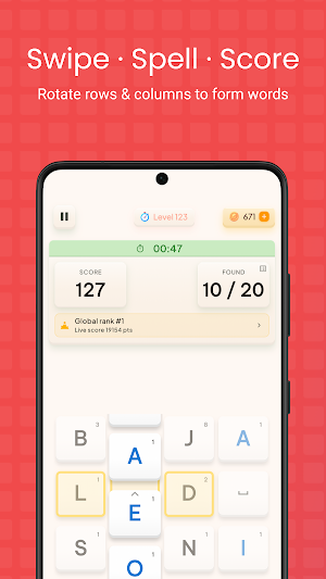 GridlySwipe: Word Grid Puzzle Screenshot 0