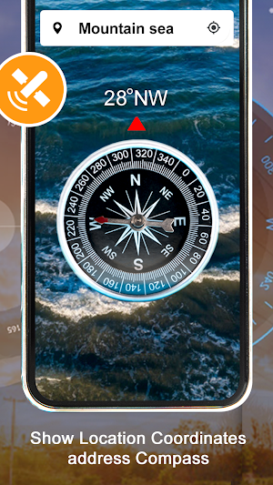 Free Digital Compass - GPS Compass for Directions Screenshot 2
