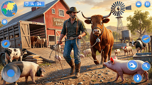 Farmer Simulator Tractor Game Screenshot 0