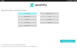 Zenshifts TimeClock Screenshot 0