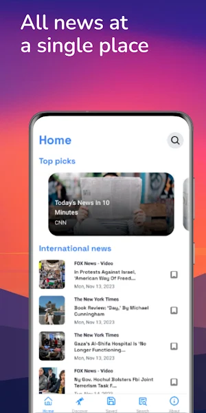 Nouvelles autour -News App Screenshot 1