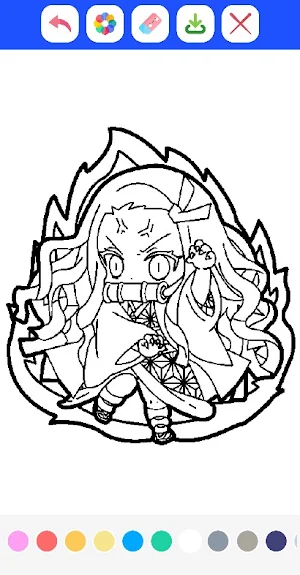 Cute Chibi Anime Coloring Book Screenshot 0