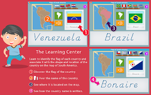 Flags of South America - Montessori Geography Screenshot 1