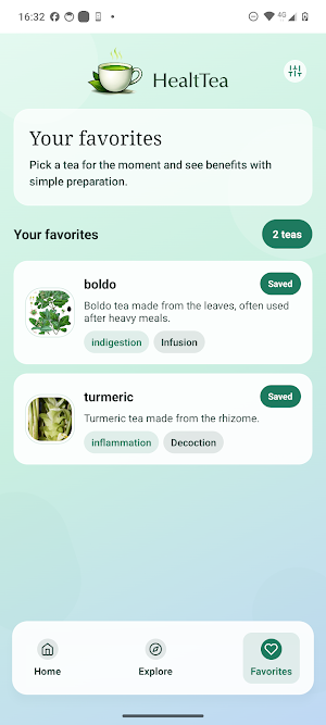 HealTea Screenshot 2