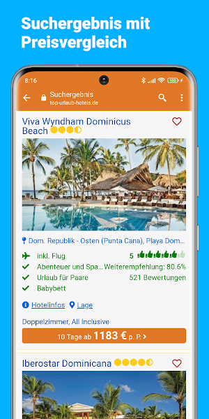 Pauschalreisen & Autoreisen Screenshot 2