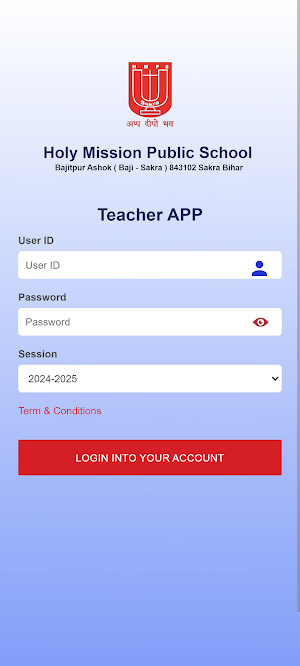 HOLY MISSION TEACHER APP Screenshot 0