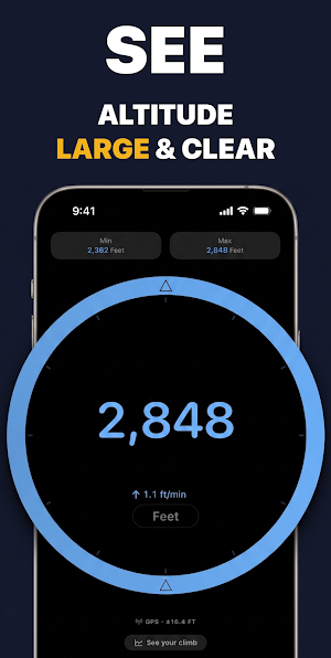 GPS Altimeter & Barometer Screenshot 0