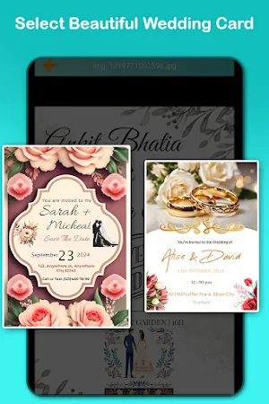 Wedding invitation card maker Screenshot 1