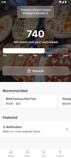 Thaitalian Infusion Cuisine Screenshot 0