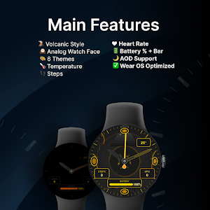 Volcano Explorer - watch face Screenshot 1