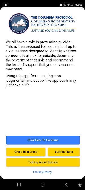 Columbia Protocol VA DOC Screenshot 0