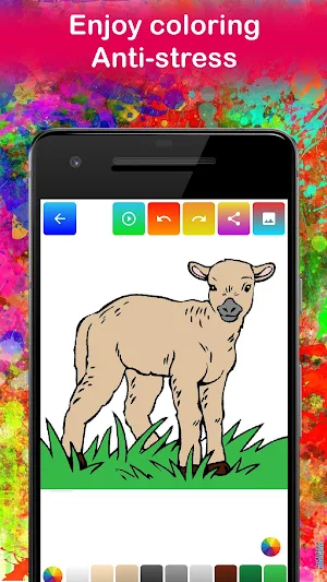 Farm Animals Coloring Screenshot 0