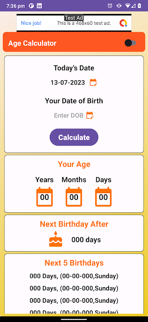 Age Calculator Screenshot 1