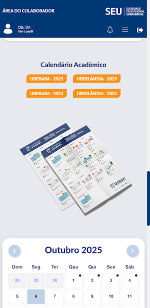 Intranet Uniube On-line Screenshot 2