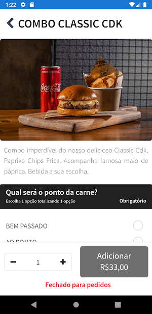 Cdk Burger Screenshot 1