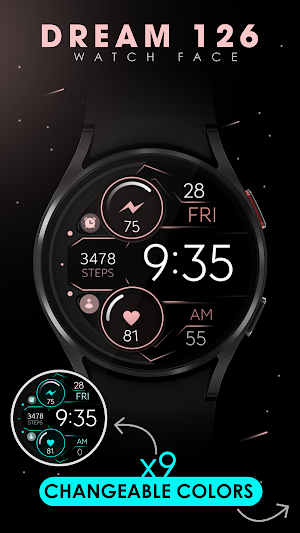 Dream 126 rose gold watch face Screenshot 1