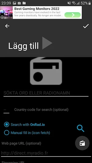 Sveriges radio på nätet Screenshot 2