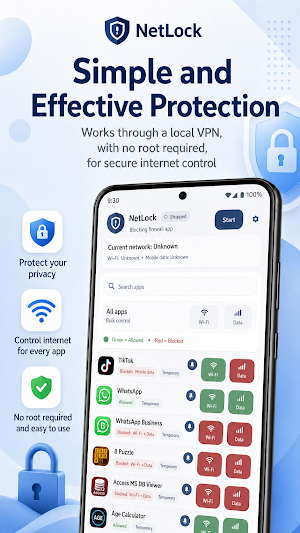 NetLock: App Internet Blocker Screenshot 3