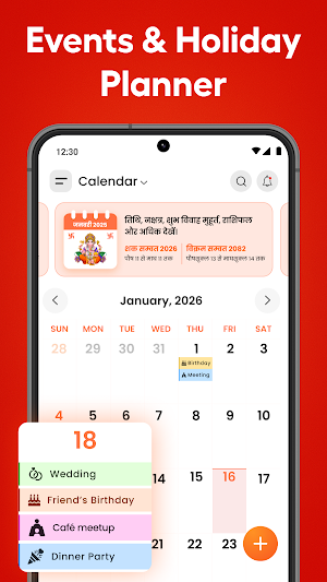 Hindi Calendar 2026 - Panchang Screenshot 2