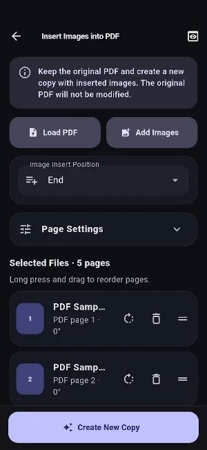 Image to PDF - Insert Images Screenshot 3