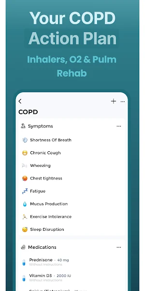 COPD Tracker Screenshot 2