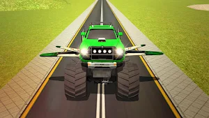 Flying Truck Pilot Driving 3D Screenshot 0