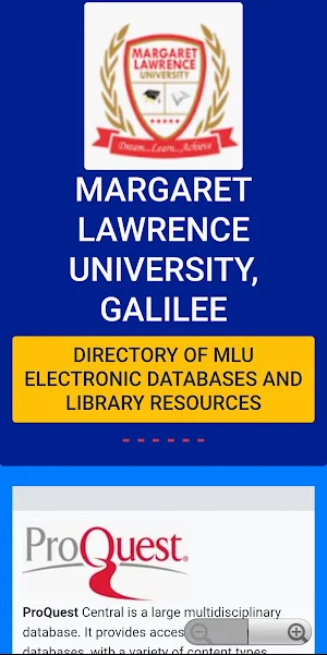 MLU eLibrary Screenshot 0