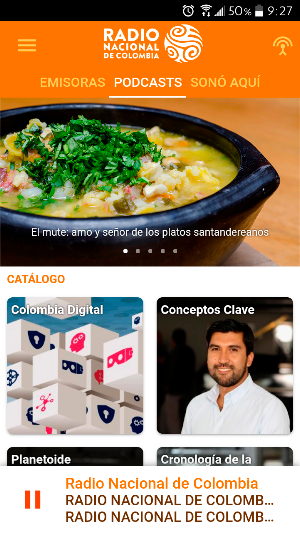 Radio Nacional de Colombia Screenshot 1